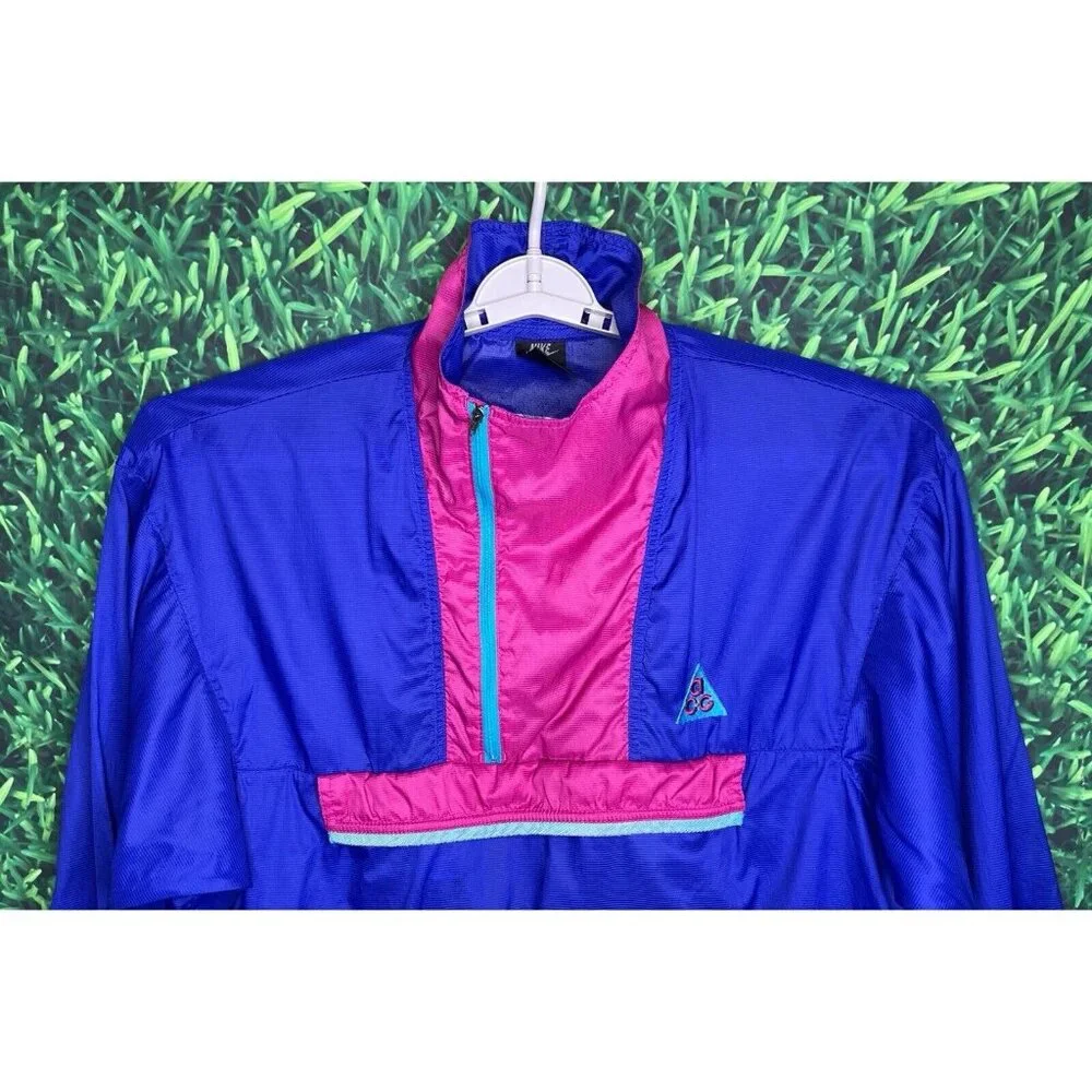 VTG 90s Nike ACG Snowpatch Spire Windbreaker Shell Men’s Large Packable Anorak